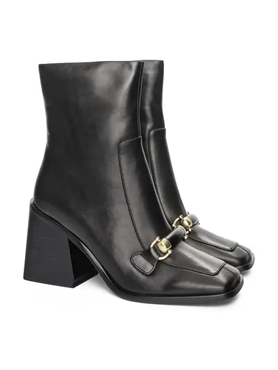 Ботильоны на широком каблуке